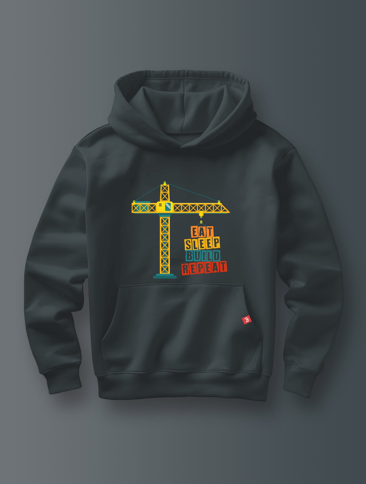 Retro Eat-Sleep-Build-Repeat - Hoodie