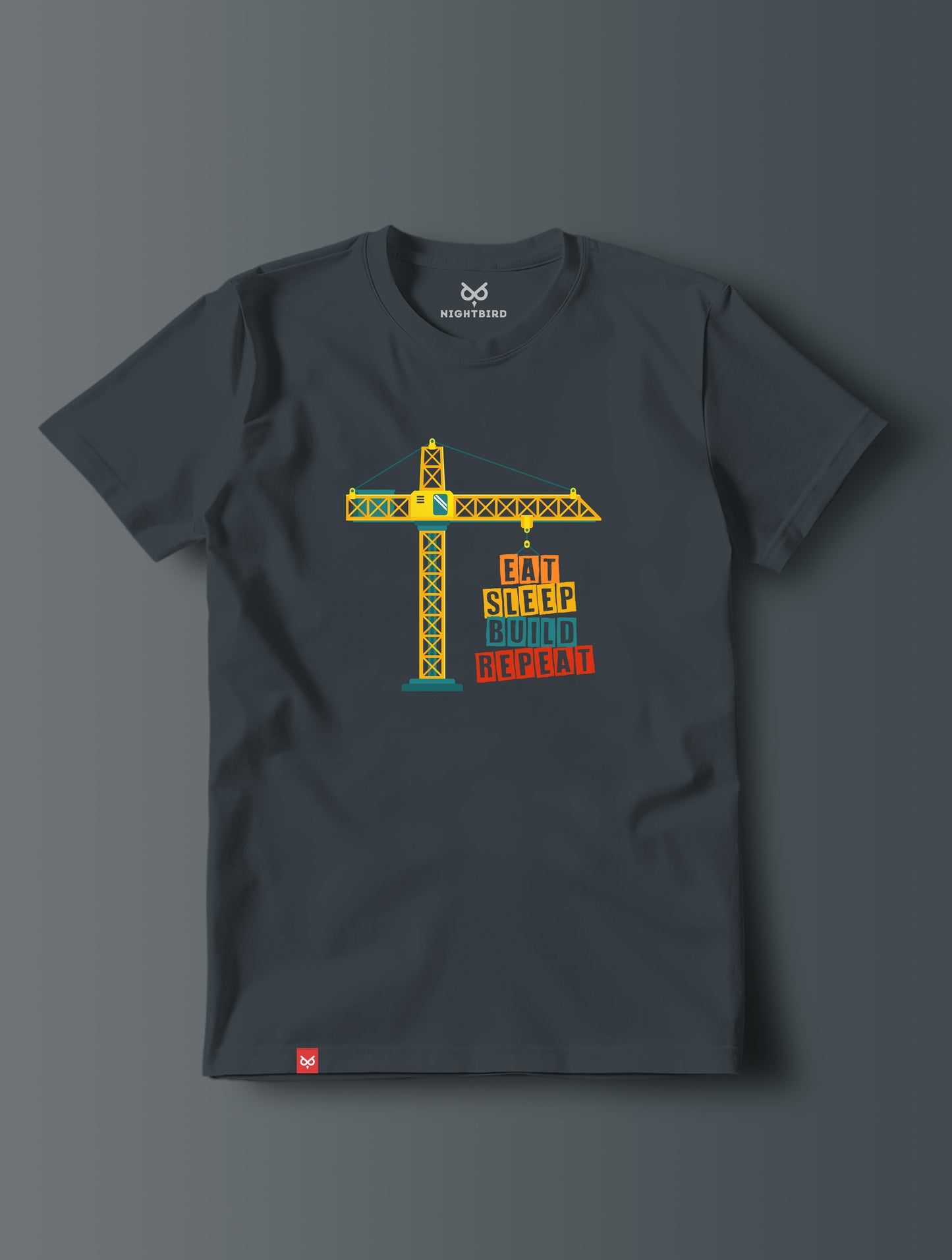 Retro Eat-Sleep-Build-Repeat - Tee