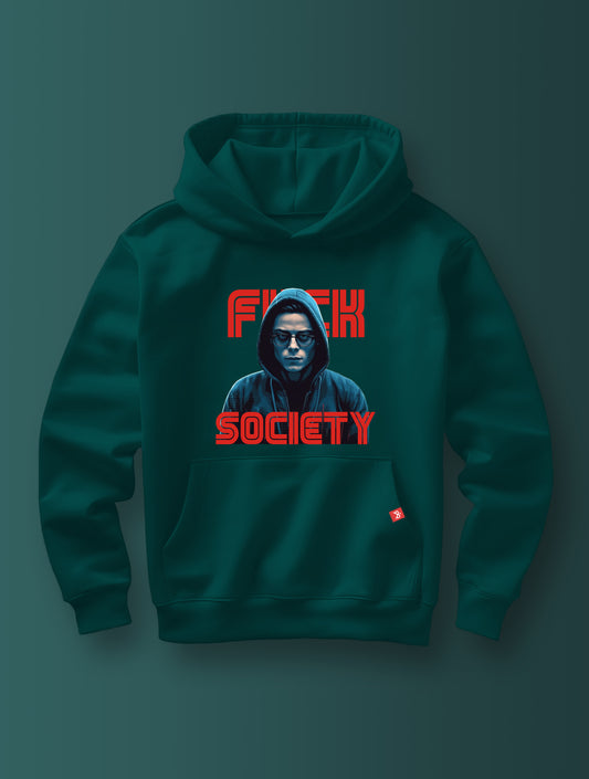 Mr Robot .. Fuck Society - Hoodie