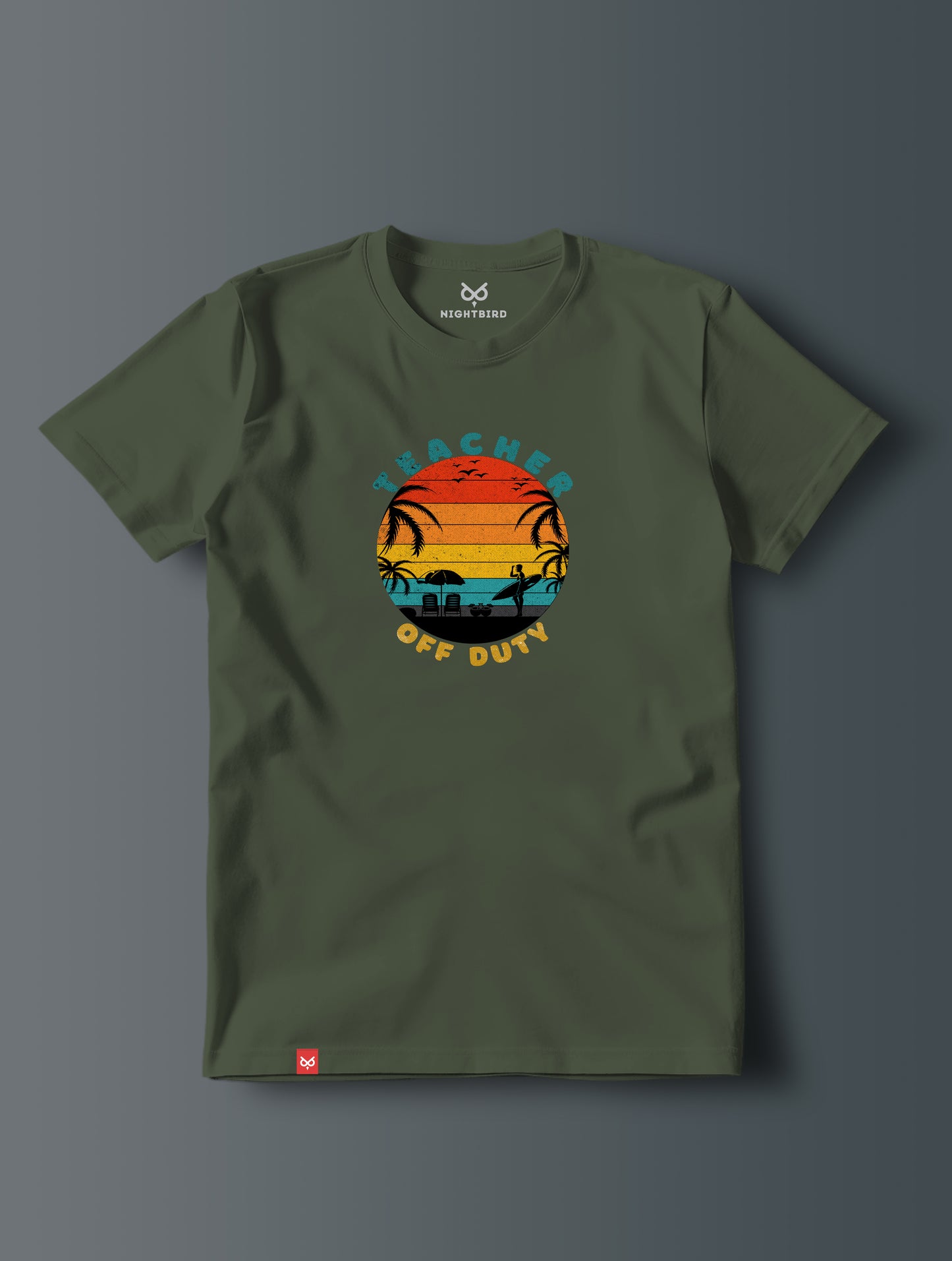 Retro Teacher Off Duty - Tee
